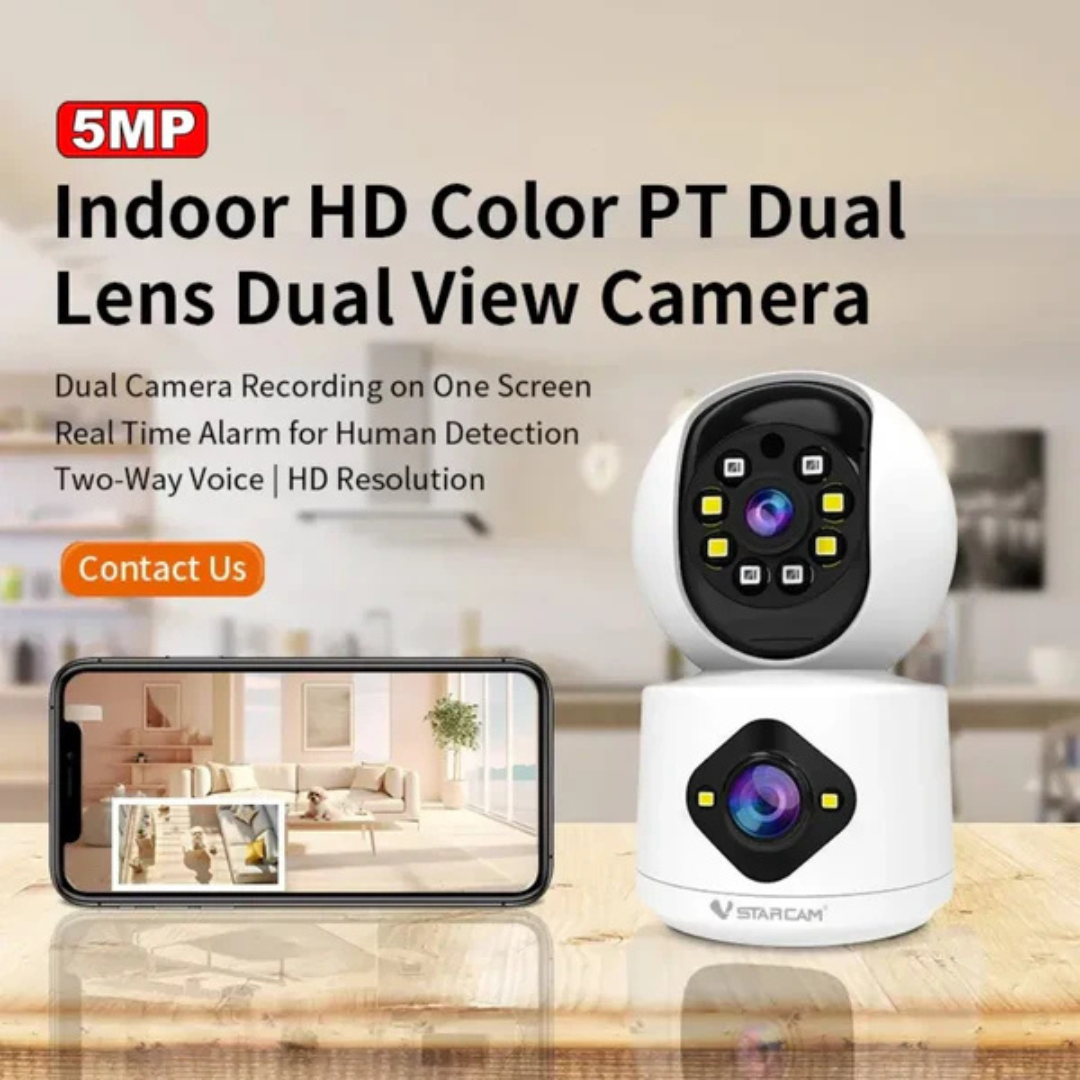 4MP Dual Screen Indoor WiFi Camera Baby Monitor Auto Tracking